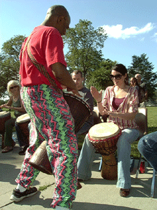 Drum Circle at Loring Park Minneapolis, MN