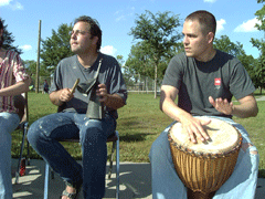 Community Drum Circle at Loring Park, Minneapolis, MN 2009
