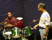 Studio instruction on drum set technique