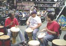 MARS Music Store hand drumming lesson