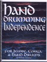Hand Drumming Independence hand facility and technique book.