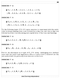 Hand Drumming Independence page 49