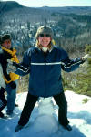 Jen with a snowman up her ass!