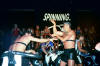 A Master Instructor and Johnny G doing martial arts moves during Johnny G's ride