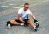Jeff stretching