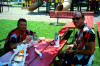 Day 2:  Andy and Bill having lunch