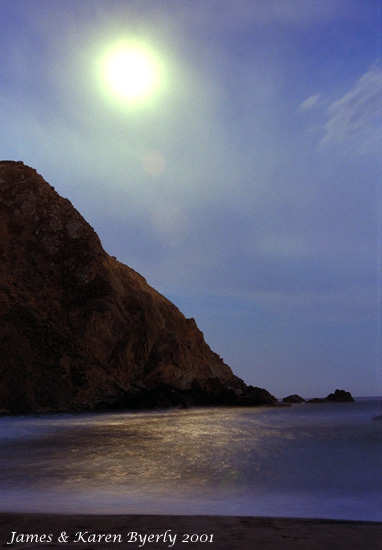 Moonrise, Pfeiffer State Beach